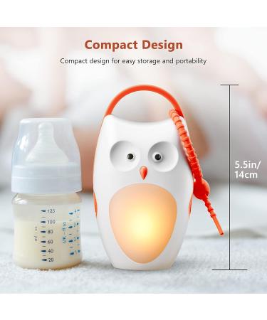 Soaiy White Noise Machine with Night Light - 8 Soothing Sounds, 3 Timers - Portable Sound Machine for Babies, Travel, Sleeping - Orange - Buy Online on GoSupps.com