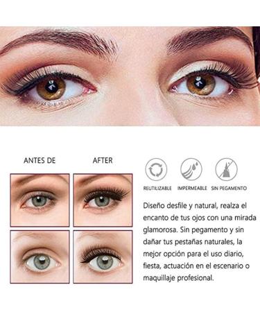 4Pairs Magnetic Eyelashes with Applicator Soft Magnets False Eyelashes for Women Dual Magnetic Eyelashes Set with Clip Magnetic Eyelashes Natural Look 3D Magnetic False Eyelashes without Eyeliner - Buy Online on GoSupps.com