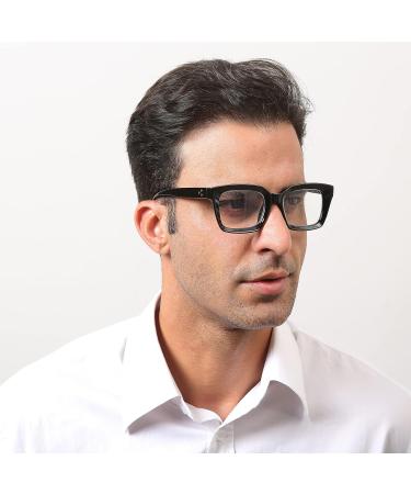 MMOWW 3-Pack Anti Blue Light Reading Glasses for Men & Women - Rectangular Anti-Fatigue Square Computer Glasses +1.0 Diopters in Black Leopard & Blue - Buy Online on GoSupps.com
