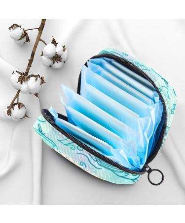 Buy Muooum Menstrual Polster Bag - Retro Musical Notes - Zip Pockets for Women & Girls - 4.7 x 6.6 - Perfect Tampon Organizer - Buy Online on GoSupps.com