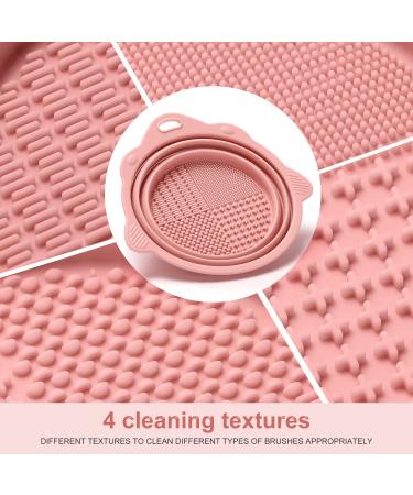 Foldable Silicone Makeup Brush Cleaner Bowl - Portable Etercycle Tool for Brushes Puffs & Sponges (Pink) | International Shipping - Buy Online on GoSupps.com