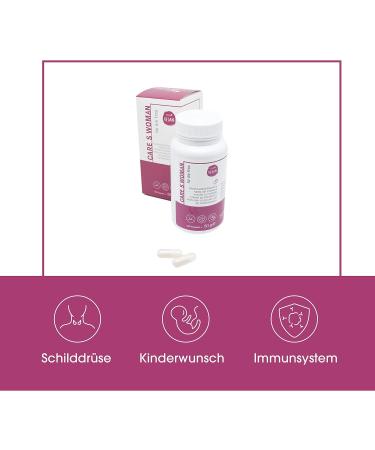 Care's Vegan Wedding Capsules - Essential Nutrients for Fertility Pregnancy & Lactation with Folic Acid Iron Selenium & Vitamins - Buy Online on GoSupps.com