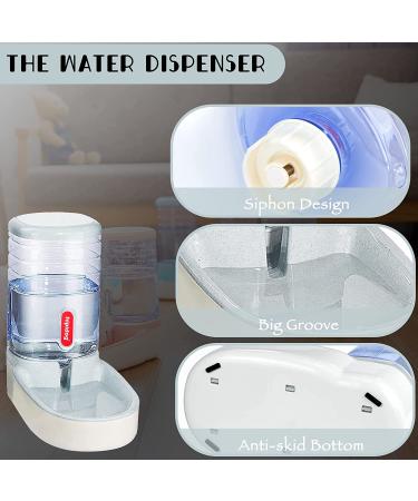 Automatic Pet Feeder & Waterer Set 3.8L - Travel Supply for Dogs Cats Pets - Gray - Buy Online on GoSupps.com