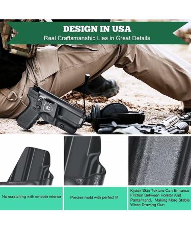 Kydex Glock 19 Holster - Concealed Carry for Glock 17, 19X, 26, 44, 45 & more | Adjustable Cant & Retention | Right Hand Draw - Buy Online on GoSupps.com