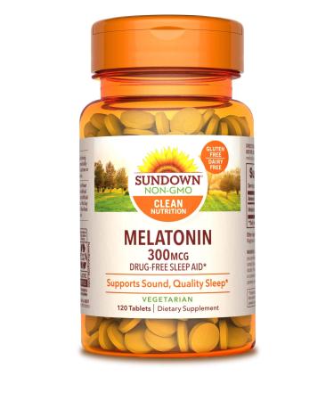 Sundown Naturals Melatonin 300 mcg 120 Tablets