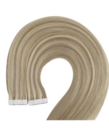 Youngsee Real Hair Extensions - 50cm Invisible Tape Extensions - Brown & Blonde - Smooth Recovery - 50g #p8a/60 - Buy Online on GoSupps.com