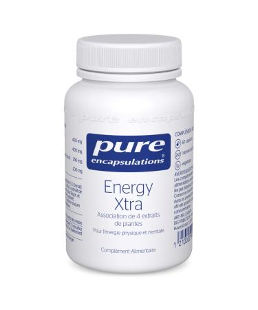 Pure Encapsulations - Energy Xtra - Combination of 4 Plant Extracts - Panax Ginseng, Siberian Ginseng & Rhodiola - Physical and Mental Energy - 60 Vegan Capsules