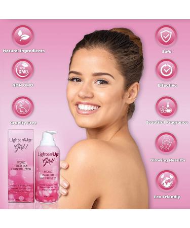 LightenUp Girl! Skin Lightening Lotion | 13.5 fl oz | Uneven Skin Tone Cream with Tyrostat & Vitamin C | Fade Dark Spots on Body, Knees, Hands, Armpits - Buy Online on GoSupps.com