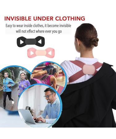 Adjustable Back Brace Posture Corrector 2Pcs Set for Men and Women - Comfortable Upper Back Support - Buy Online on GoSupps.com
