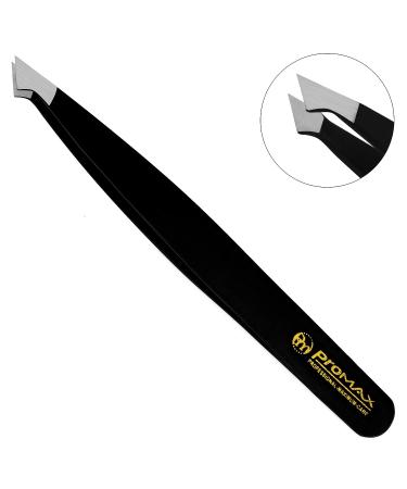 ProMax Care 4-piece Stainless Steel Eyebrow Tweezers Set - Slant Tip and Pointed Precision Tweezer Set for Facial Hair, Splinters, Blackheads, and Ingrown Hairs - Buy Online on GoSupps.com