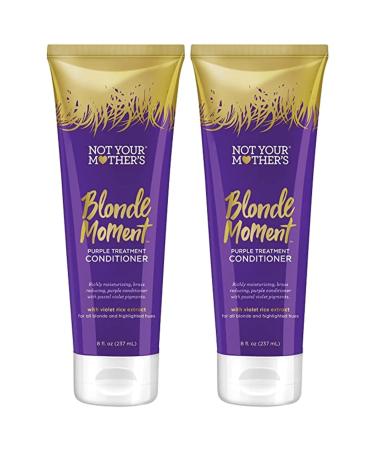 Not Your Mother's Blonde Moment Conditioner (2-Pack) - 8 fl oz - Purple Conditioner for Blondes - Reduces Brass and Richly Moisturizes Hair Conditioner 2 Pack