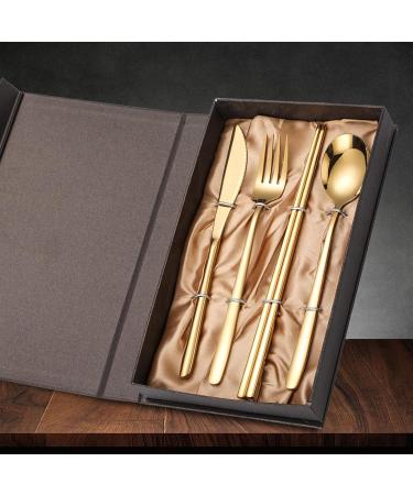 Cutlery Set Travel Cutlery Set Reusable Cutlery Set for Big Family Camping Picnic Kitchenware (Size : Rose Gold) - Buy Online on GoSupps.com