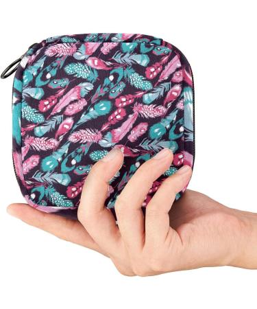 Beautiful Spring Pattern Women's Menstrual Bag - Portable Storage for Cups & Napkins | Perfect for Teens & Women - Buy Online on GoSupps.com