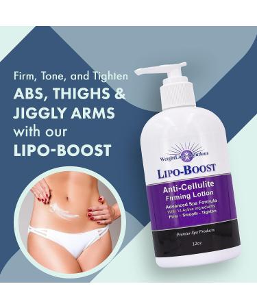 WeightLoss-Solutions Lipo-Boost Cellulite Cream with Caffeine - Advanced Firming Lotion for Thighs, Butt, Stomach, Breasts, Arms - Smooth, Firm, Tone, Tighten - Buy Online on GoSupps.com