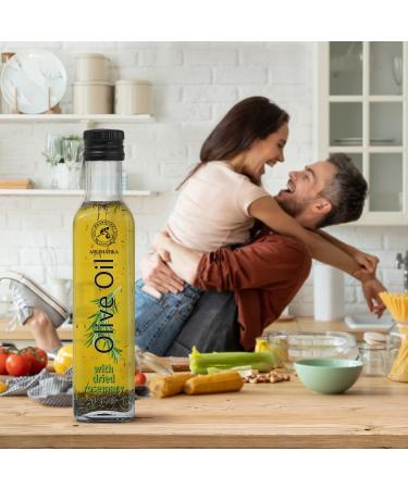 Olive Oil with Dried Rosemary 250ml - Olive Oil Infused with Rosemary - Olive Oil with Spices - Fresh Olive Oil - Cooking Olive Oil - Good for Salad - Glass Bottle - Buy Online on GoSupps.com