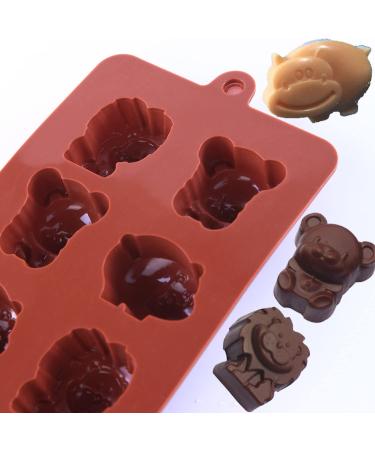 STARUBY Non-Stick Silicone Forest Theme Chocolate Candy & Soap Mold Set - 3 Fun Animal Shapes for Kids - Buy Online on GoSupps.com