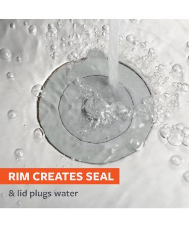 Full Circle Sinksational Sink Drain Strainer & Stopper - 2 in 1 with Separate Plug - Gray - Buy Online on GoSupps.com