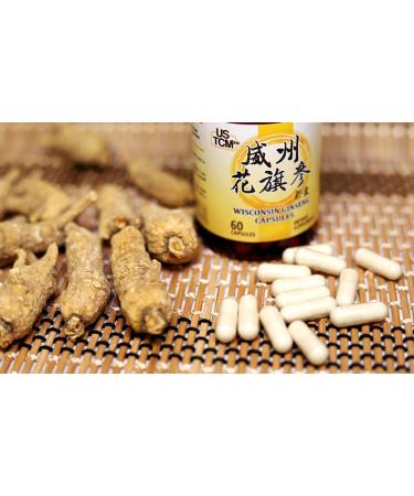 Wisconsin American Ginseng Capsules Vegetable Capsules 500mg 60 Capsules 100% Pure Wisconsin Ginseng No Preservatives for Energy Support Healthy Immune System Made in USA - Buy Online on GoSupps.com
