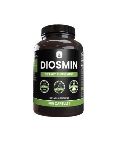 PURE ORIGINAL INGREDIENTS Diosmin (365 Capsules) No Magnesium Or Rice Fillers Always Pure Lab Verified 365 Count (Pack of 1)