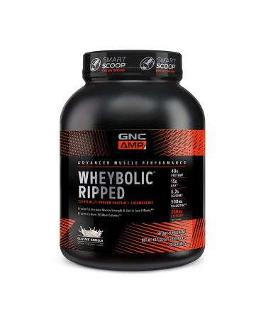 GNC AMP Wheybolic Ripped - Classic Vanilla Vanilla 3.32 Pound (Pack of 1) - Buy Online on GoSupps.com