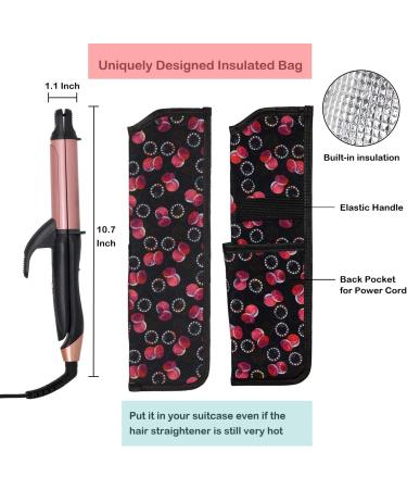 2 in 1 Travel Curling Flat Iron - Dual Voltage Mini Hair Straightener/Curler 1 Inch Ceramic Plate (Gold) - Buy Online on GoSupps.com