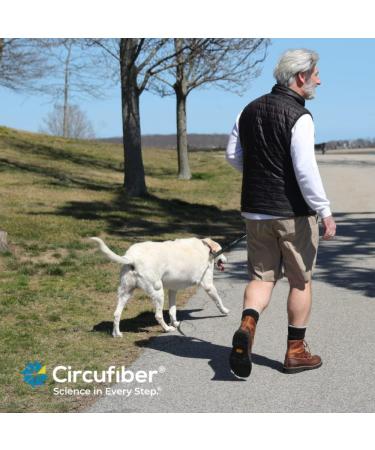 Circufiber Diabetic Crew Socks 3 Pairs - Improve Circulation, Reduce Swelling & Pain, Wide Fit, Non-Binding, Comfortable - Black, Large - Buy Online on GoSupps.com