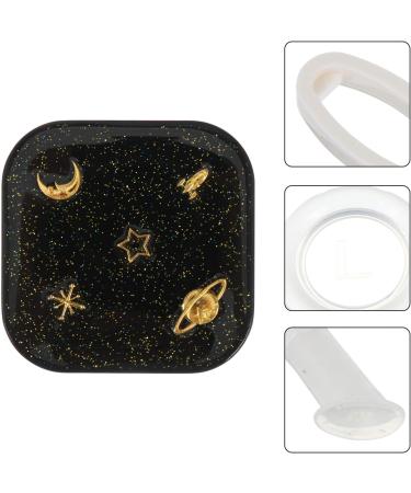 Milist Holder Fashion Planet Contact Objective | Portable Contact Lens Box Kit with Mirror & Tweezers - Square Pattern Case - Buy Online on GoSupps.com