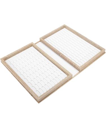  ZJchao ZJchao Nail Art Presentation Book Real Wood Nail Polish Presentation Book with 180 Grids for Display Gel Polish Colours (Light) - Buy Online on GoSupps.com