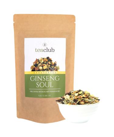 TeaClub Ginseng Soul Infusion en vrac 100 g - Th fruit et pic - M lange de pomme citronnelle betterave rouge racine de bois sucr th herbal de TeaClub 100g