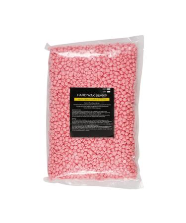 1000 g professional stepless hair removal wax pearls natural vegetable hard wax pearls for face full body legs armpits bikini pearl wax beans (rose)