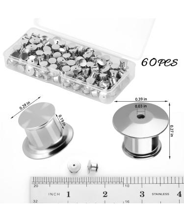YGAOHF Locking Pin Backs 60 Pcs with Storage Case - Metal Pin Locks for Brooches & Lapel Pins - Buy Online on GoSupps.com