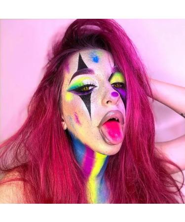 UV Blacklight Neon Face Paint Stick Set - 6 Colors Non Toxic Body Paint for Adults - Club Makeup Kit for Party Carnival - Buy Online on GoSupps.com