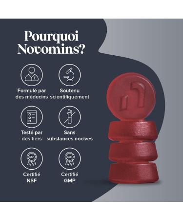 Novomins Gummies Racine de Maca 2000mg (Haute Puissance) Suppl ment 100% Peruvien pour Hommes et Femmes L-Arginine Vitamine B12 & B6 60 Gummies Vegan Saveur Fraise Plus Savoureux que les Comp - Buy Online on GoSupps.com