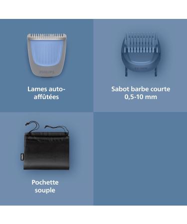  PHILIPS Philips Beard Trimmer Series 3000 Rounded Edges 20 Adjustable Cutting Heights Lift & Trim Comb 100% Waterproof Autonomy - Buy Online on GoSupps.com