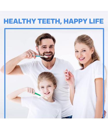 Falcon Toothbrush with Curved Filaments - Deep Reach Medium Bristles | Family Care Pack of 8 - 4 Colors Available - Buy Online on GoSupps.com