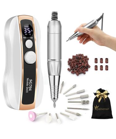 35000Rpm Rechargeable Electric Nail Drill for Acrylic Nails - Professional Nail Drill Machine with 11 Bits and Storage Bag - Buy Online on GoSupps.com