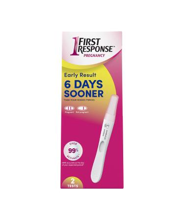 First Response Early Result Pregnancy Test, 2 Pack (Packaging & Test Design May Vary) 2 Count (Pack of 1)