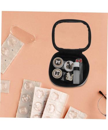 Solustre Travel Contact Lens Container Set - Glasses Storage Organizer & Lens Remover (2 11x9cm) - Stylish & Protective Eye Care Solution - Buy Online on GoSupps.com