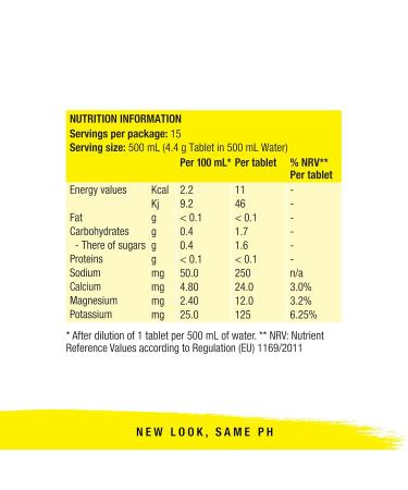 Precision Hydration Electrolyte Drink Tablets - Gluten-Free Vegan Low-Calorie - 12 Tubes (15 Tablets Each) - 500mg/L Yellow Tube - Buy Online on GoSupps.com