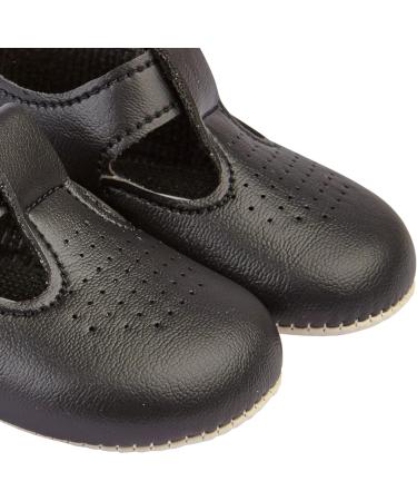 Baypods Baby Shoes | Soft Soled Pre Walker Shoes for Boys & Girls | T-Bar Style Shoe | Made in England | Black - Buy Online on GoSupps.com