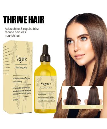 Veganic Natural Hair Growth Oil - 2PCS Rosemary Oil for Dry Damaged Hair | Organic & Vegan Hair Care - Buy Online on GoSupps.com