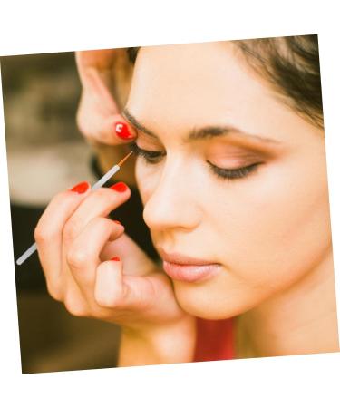 Baluue 200 Pcs Disposable Eyeliner Brush Liquid Eye Liner Beauty Tools Detail Liner Brush Nylon White - Buy Online on GoSupps.com