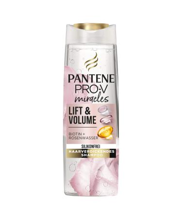 Pantene Pro-V Miracles Lift & Volume Silicone Shampoo 250 ml Biotin + Rose Water Beauty Hair Care Women Shampoo Without Silicone Volume Thick Hair Long Hair