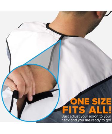 Buy Beard Bib Apron - Non-Stick Beard Hair Catcher for Shaving & Trimming | Perfect Grooming Gift for Men Husbands & Dads - Buy Online on GoSupps.com