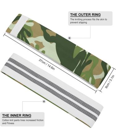 Frog Camouflage Yoga Workout Bands - Comfort Leg & Booty Resistance Straps for Physical Therapy - Buy Online on GoSupps.com