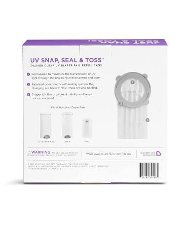 Munchkin UV Snap  Seal & Toss Diaper Pail Refill Bags  Holds 600 Diapers  20 Count - Buy Online on GoSupps.com