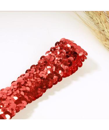 Shop Tseenyi Boho Elastic Sequins Headband for Women & Girls | Red Feather Hair Tie Jewelry | Perfect for Christmas & Stage Performances - Buy Online on GoSupps.com