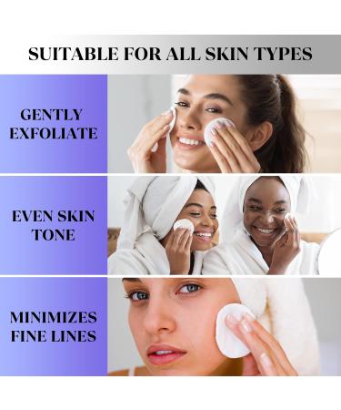 Glycolic Acid Pads 20% AHA - Exfoliating Pads for Face & Body | Reduce Dark Spots & Fine Lines | Enriched with Vitamins B5 C & E - 60 Pads - Buy Online on GoSupps.com