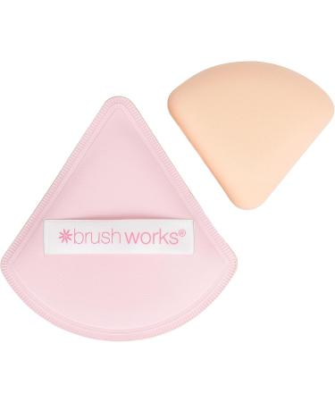 Brushworks Triangular Pillow Puff Duo - Buy Online on GoSupps.com