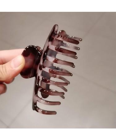 3 PCS Big Hair Claw Clips 3.8 Inch - Nonslip Durable Large Clips for Women - Fashionable Hair Accessories for Thick and Thin Hair - Strong Hold Barrettes in Black/Brown Leopard/Light - Buy Online on GoSupps.com